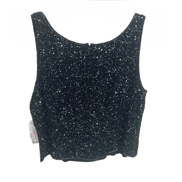 Laurence Kazar Black Sequin Blouse - Picture 2 of 8